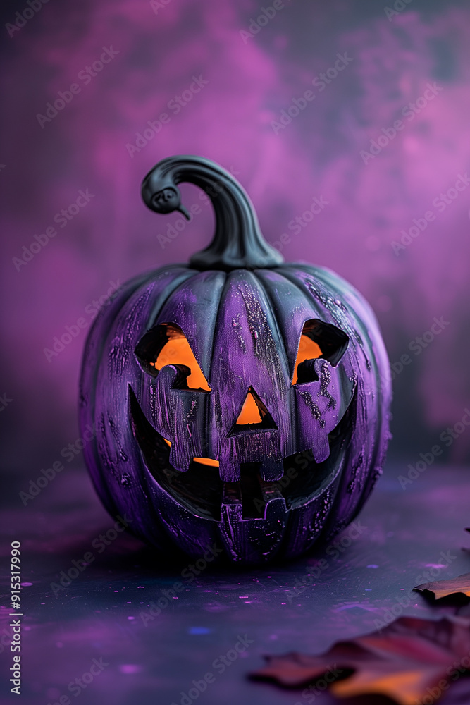 Wall mural jack-o-lantern pumpkin for halloween