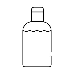 disinfection gel bottle line icon vector. disinfection gel bottle sign. isolated contour symbol black illustration