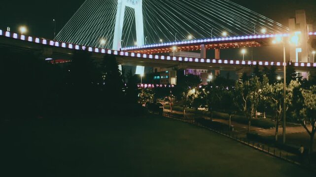 shanghai nanpu bridge aerial photography