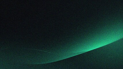 Grainy poster background, abstract green color noisy color gradient wave shape texture banner header cover backdrop design