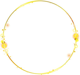 Gold Circle Frame