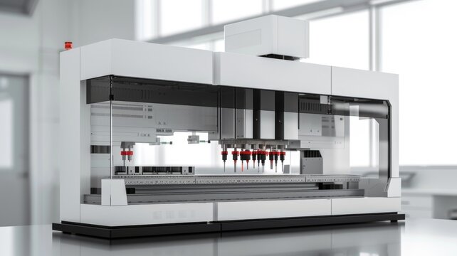 An automated liquid handling system performing sample preparations for high-throughput screening