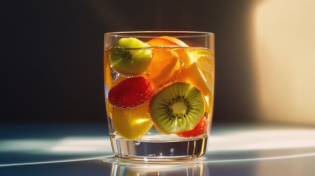 Fruit arrangement on table