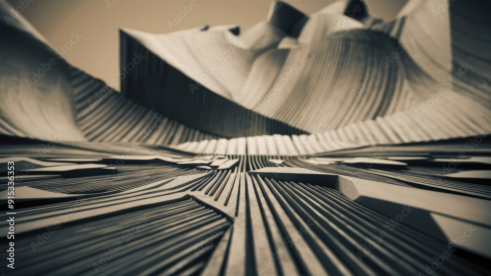 Poster abstract background with textured lines and patterns
