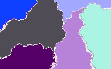 abstract background of some papers with colorful torn texture