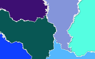 abstract background of some papers with colorful torn texture