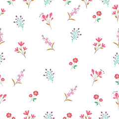seamless pattern with flowers