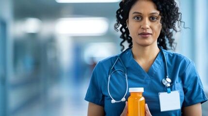 A nurse discussing the benefits of antiviral syrup with a patient, highlighting informed and personalized care