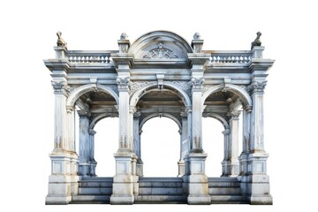 Obraz premium Elegant neoclassical marble archway structure
