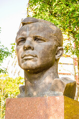 Juri-Gagarin-Denkmal (Lew Kerbel) in Erfurt, Thüringen, Deutschland