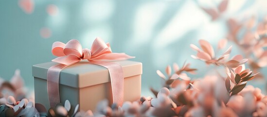 Gift boxes for major festivals that celebrate love and positive emotions. with copy space image. Place for adding text or design