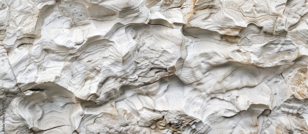 Leinwandbilder natural textured background featuring a ribbed surface of calcium and stone shades of white gray and