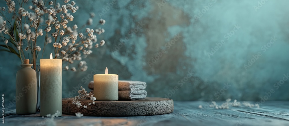 Leinwandbilder spa still life. with copy space image. place for adding text or design