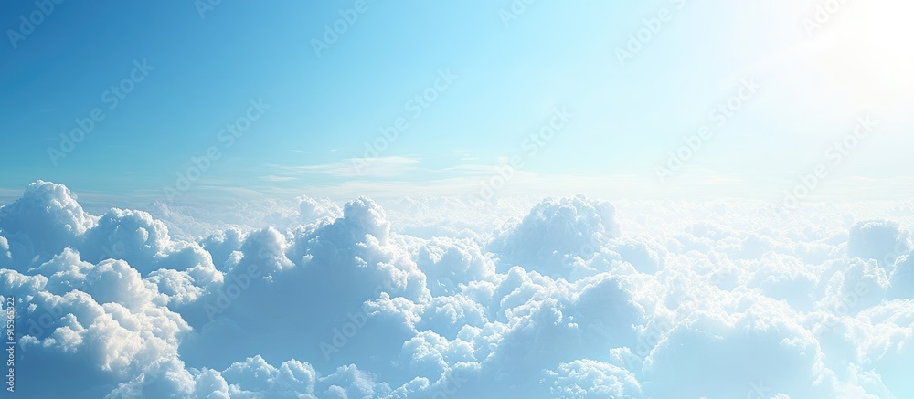 Leinwandbilder clouds and blue sky backdrop. with copy space image. place for adding text or design