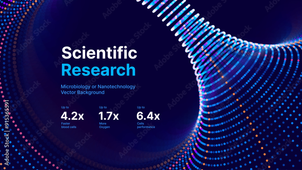Fototapete Big Data Visualization. Circular Particles Dots Vortex Abstract Galaxy. Futuristic Science or Finance Infographic Design. Complex Visual Data Background. Abstract Data Flowing. Vector Illustration.