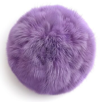 Soft purple fur ball