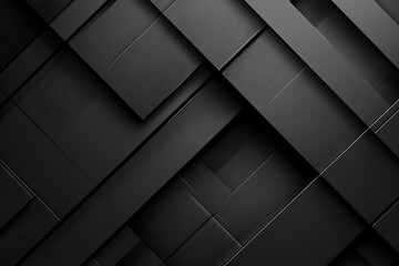 Naklejka premium Abstract Geometric Black and White Background