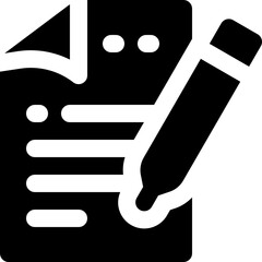 edit file icon. vector glyph icon for your website, mobile, presentation, and logo design.