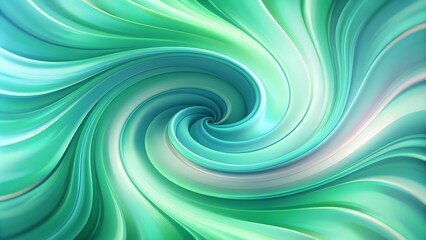 Swirling Aqua and Mint Green Abstract Background with Dynamic Motion