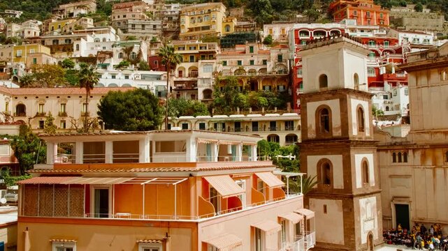 Church of Santa Maria Assunta, Positano, Amalfi Coast, Naples, Campania, Italy