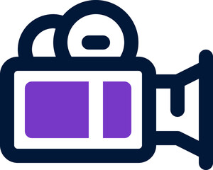 video camera icon. vector dual tone icon for your website, mobile, presentation, and logo design.