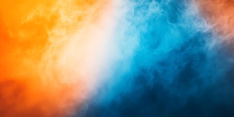 Fototapeta premium Simple blue orange gradient pastel Abstract orange and blue blur color gradient background 