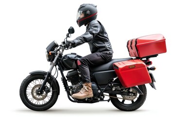 Motorcycle man transportation clothing.