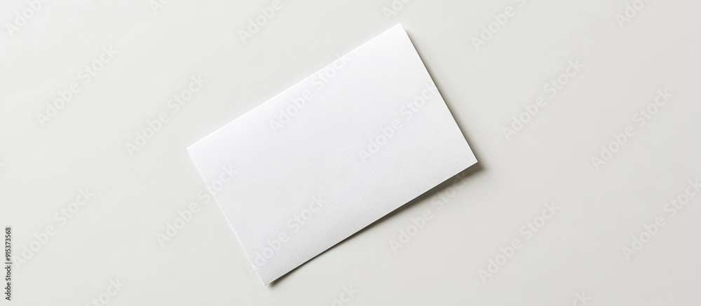 Poster blank postcard against a white background. with copy space image. place for adding text or design