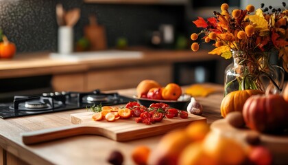 Fall recipes, seasonal foods, cozy kitchen, inviting