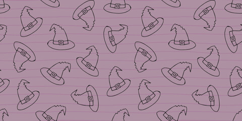 castle. witch. The witch's hat. kettle. terrible. holiday. Halloween. October 31st. vector. seamless pattern. the pattern. seamless. pattern. bat. scary stories. lines. ghost. A terrible holiday. spid
