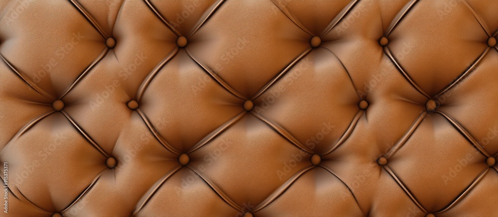 Aufkleber Horizontal backdrop of Brown Synthetic Leather. with copy space image. Place for adding text or design
