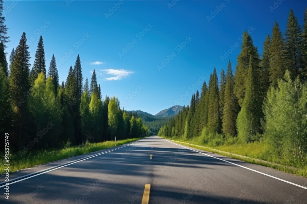 Canvas Prints road sky landscape outdoors.