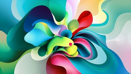 Abstract art wallpaper generated with ai