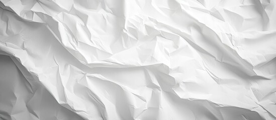 Fototapeta premium Blurred texture background of wrinkled white paper. with copy space image. Place for adding text or design
