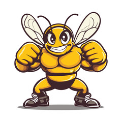 vector illustration icon about muscular animals