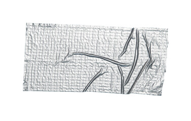 Silver gray scotch repair duct tape piece transparent. grey metallic tape