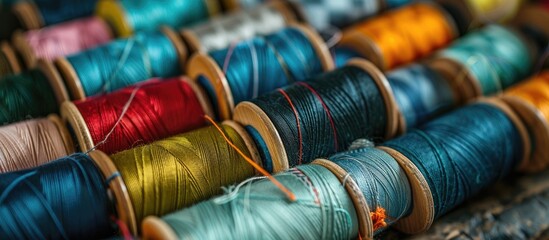 Lint Free This thread does not produce lint minimizing the chance of thread debris building up on your fabric and making for a smoother sewing experience. with copy space image