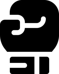 boxing glove icon. vector glyph icon for your website, mobile, presentation, and logo design.