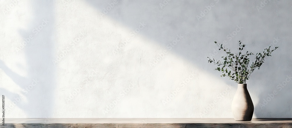 Fototapete white wall backdrop and texture. with copy space image. Place for adding text or design