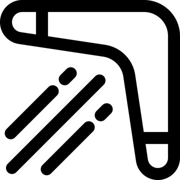 recommend clip art: boomerang icon. vector line icon for your website, mobile, presentation, and logo design.