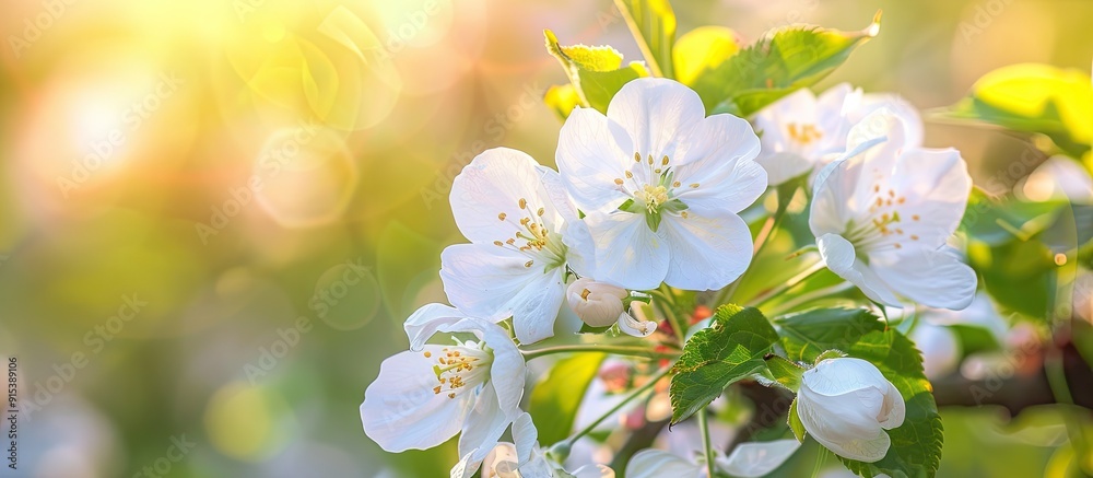 Aufkleber Lovely spring hues. with copy space image. Place for adding text or design