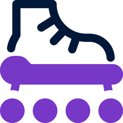 roller skate icon. vector dual tone icon for your website, mobile, presentation, and logo design.