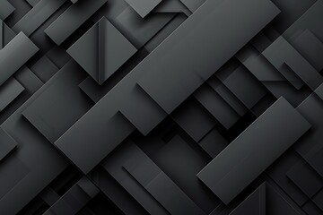 Fototapeta premium Abstract Geometric Black Background