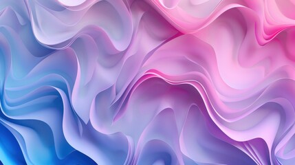Obraz premium A blend of soft pastel colors creates gentle, flowing waves in an abstract design