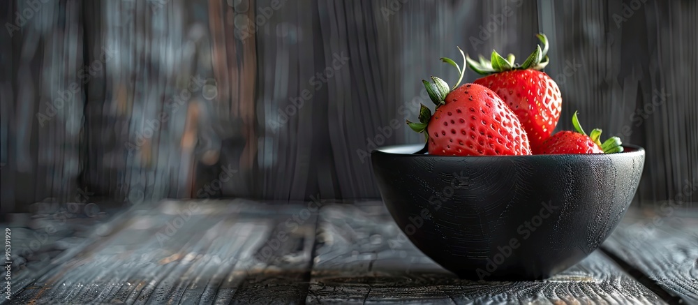 Poster red apple on timber. with copy space image. place for adding text or design