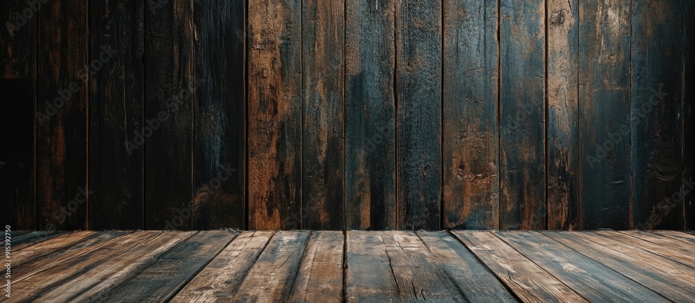Aufkleber aged wooden backdrop. with copy space image. Place for adding text or design