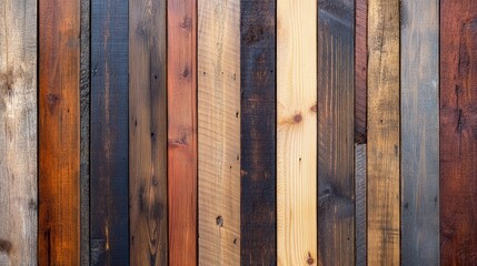 Textured wooden plank board background in various shades of brown, capturing the warmth and richness of natural wood.