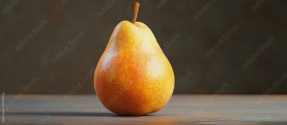 Fototapete pear. with copy space image. place for adding text or design