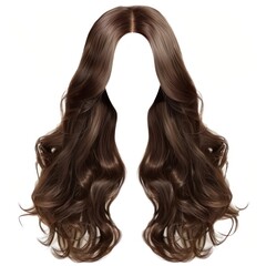 Long wavy brown hair