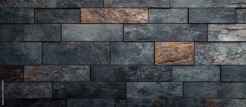 Aufkleber Tile pattern with a stone texture Design concept for a background. with copy space image. Place for adding text or design